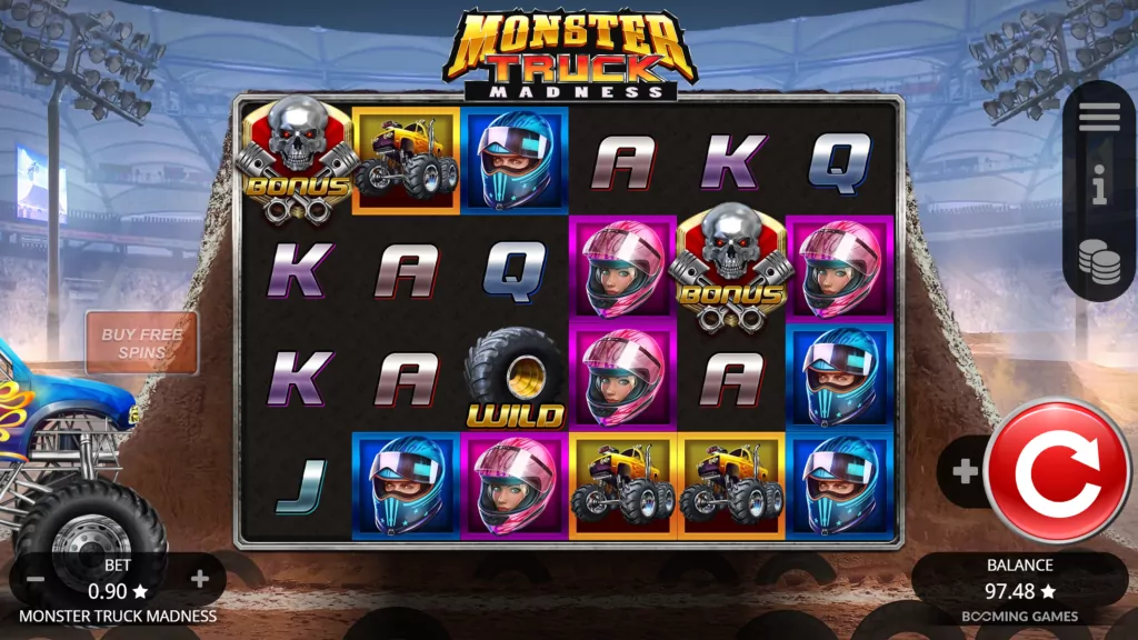 Play Monster Truck Madness Game by Booming Games | Free (Demo) & Real Money