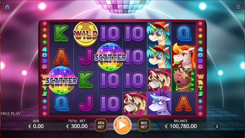 Unicorn Party slot játék Party Casino-n