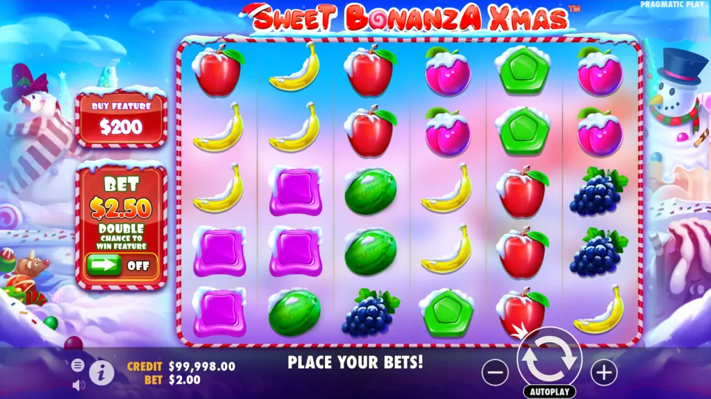 Sweet Bonanza XMas Gameplay